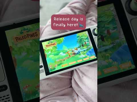 The cutest Dino farming sim!! | Paleo Pines🦕🌱 #shorts #cozygamer #indiegame