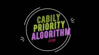 Cabily Enterprise App: Priority Algorithm Workflow