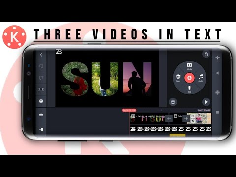 Three Videos in Text in Kinemaster | Kinemaster Tutorial |