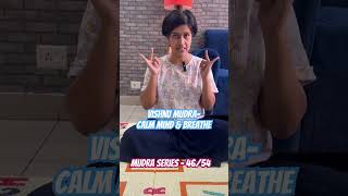 Struggling with calm the mind, and deepen breathing- Vishnu Mudra. #yogamudra #mudrahealing #yoga