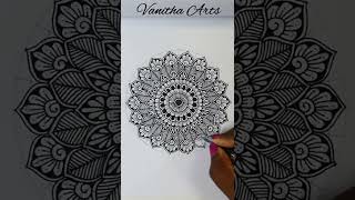 How to draw Mandala for Beginners | mandala art | stepbystep | doodle #creativeart #mandaladrawing