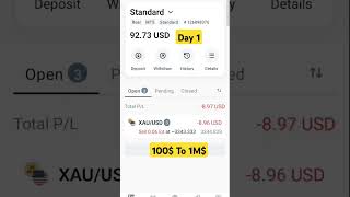 day 1 of turning $100 into 1 million dollar #btctrading #bitcoincore #btci #btcf #bitcon #bitcoincla