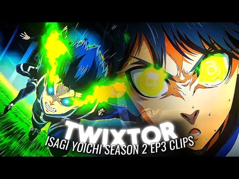 Isagi Yoichi MetaVision TWIXTOR Clips 4K | Blue Lock Season 2 Episode 3