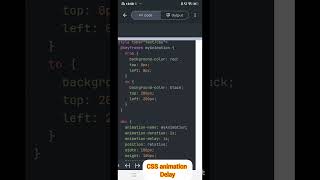 Animation delay property #css3course #csstutorialscool #shortvideo