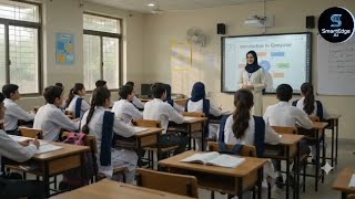 AI-Generated Computer Class | Teacher Teaching Students Computer Skills