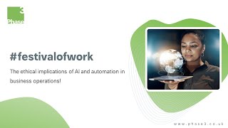 The ethical implications of AI and automation in business operations CIPD Festival of Work.