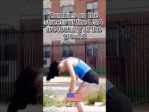 Zombies on the streets of the USA are looking at the ground #funnyshorts #memes #funnyshorts #usa