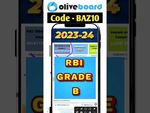 RBI GRADE B Oliveboard | Oliveboard Rbi grade b mock test | Oliveboard coupon code | code #shorts