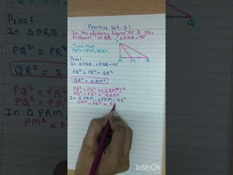 ||SSC Math Part 2||Practice set 2.1|| in the adjoining figure 'M' is the midpoint of QR.