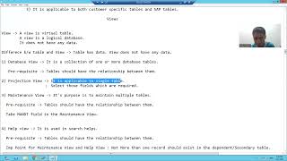23 - ABAP Dictionary - Views - Introduction