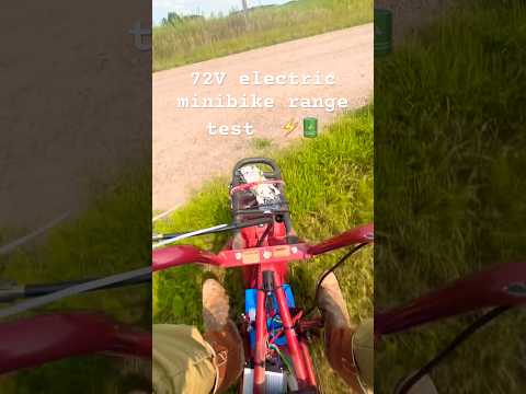 Range test on the electric minibike￼