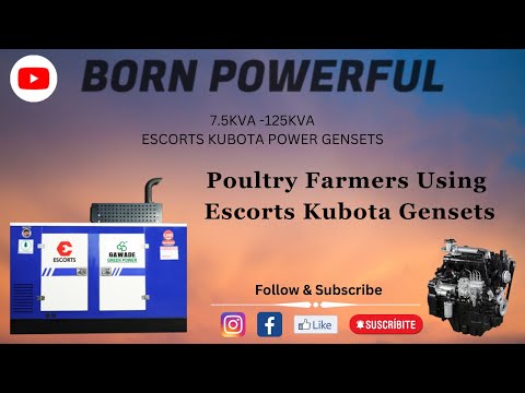 Ec Poultry Farm Generator - Farmer Santosh Katke Experience with Escorts Kubota Silent Generator