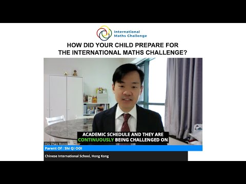 How did your child prepare for the International Maths Challenge?