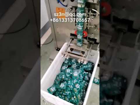 Yuqing Kuding tea triangle bag outer bag packaging machine余庆苦丁茶三角包外袋包装机