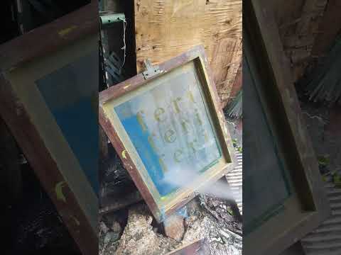 ร้านดอนเมืองสกรีน Ep 34 การล้างบล็อกสกรีน #screen #diy #บล็อกสกรีน #screenprinting #handmade