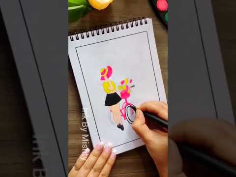 Girl mandala art | girl mandala drawing | shorts | youtube shorts