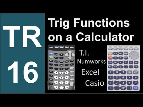 TR-16: Trig Functions on a Calculator (Trigonometry series by Dennis F. Davis)