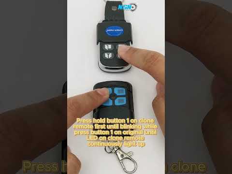 How to clone your 433Mhz 4 channel remote control #autogatesystem #copy #remote