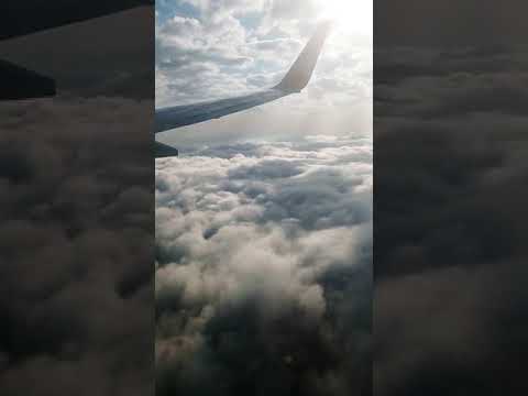UP IN THE CLOUDS : BREATHTAKING VIEW FROM THE PLANE OF BEAUTIFUL CLOUDS OVER TURKEY, ISTANBUL