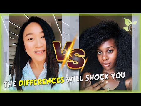 The difference between AFRO and EAST ASIAN hair