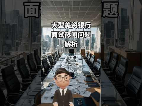 大型美資銀行面試熱門問題解析 #香港找工作﻿ ﻿#招聘﻿ ﻿#HR﻿ ﻿#面試﻿ ﻿#銀行面試﻿ ﻿#面試技巧﻿ ﻿#銀行招聘