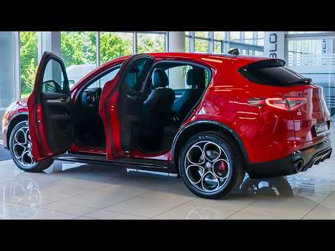 2025 Red Alfa Romeo Stelvio Q4 Veloce - Luxury SUV in Detail