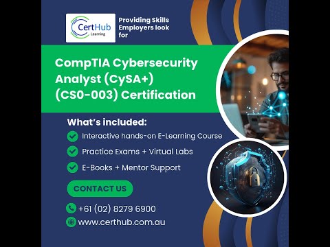 CompTIA Cybersecurity Analyst (CySA+) Certification (CS0-003) from CertHub