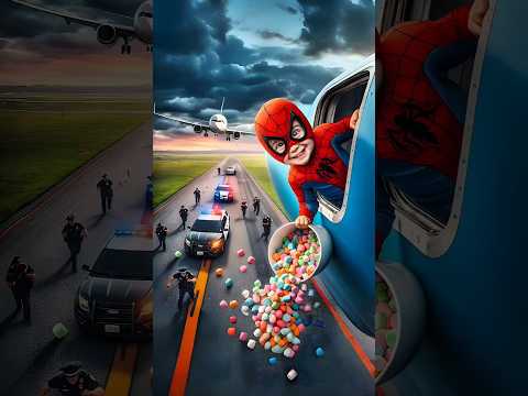 Spider-Man's marshmallow falls #spiderman #sirenheadhulk #avengers #coffindance #marvel