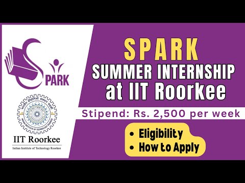 SPARK: Internship Program at IIT Roorkee | Eligibility | How to Apply | All 'Bout Research