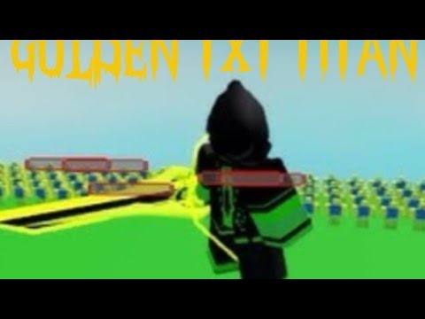 Roblox script Showcase-Golden TXT titan|not real script name|