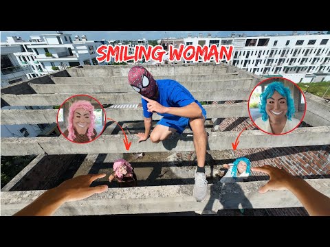 SPIDER-MAN PARKOUR POV ESCAPE SMILING WOMAN’S TRAP IN REAL LIFE ( Horror Parkour POV )