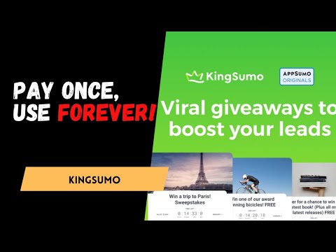 KingSumo: Grow Your Email List with Viral Giveaways 👑📧 | AppSumo Lifetime Deal
