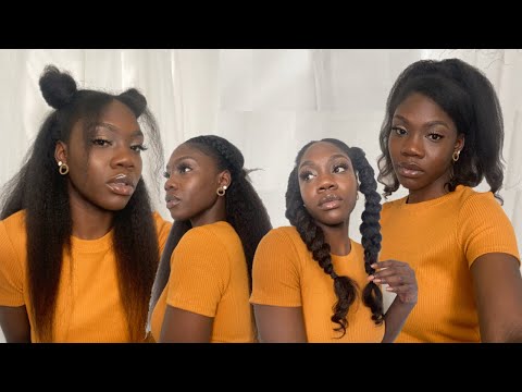 4 Pinterest Inspired Hairstyles ft. Better Lengths Kinky Coarse Clip Ins