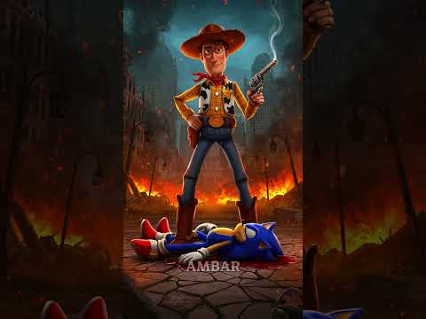 Sheriff Woody vs Amy Rose, Tails, Knuckles