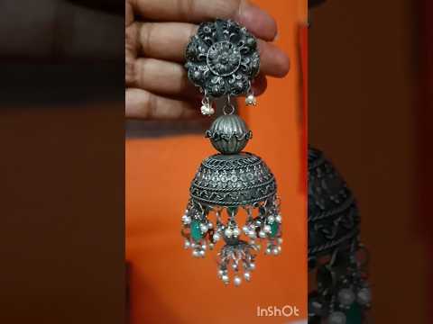 #navratri #oxidized jewellery#oxidised earring#Myntra#festivals style#Navratri special#ytshorts