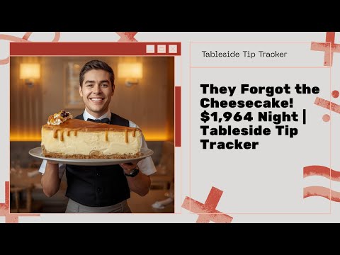 They Forgot the Cheesecake… So I Took It Home | Tableside Tip Tracker Shift Recap