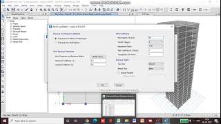 ETABS Tut. Pt. 5 - Wind load analysis parameters' values