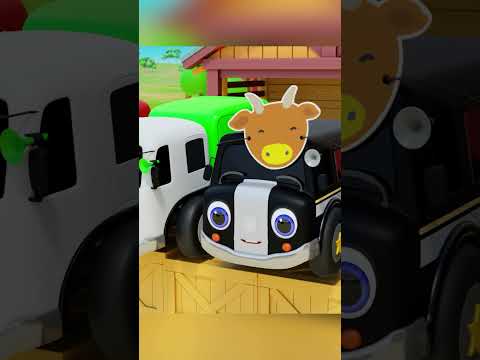 Five Little Cars Patrol Team | Baby Car Songs TV #short3d #shortsviral #shortsyoutube