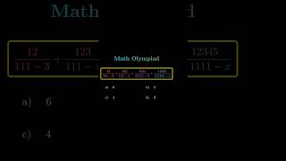 Math Olympiad question? #maths