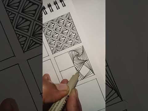 30/75 Zentangle patterns #zentangleart #youtubeshorts #shorts