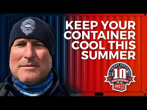 How to install shipping container vents