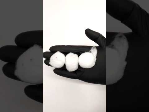 Dissolving cotton balls