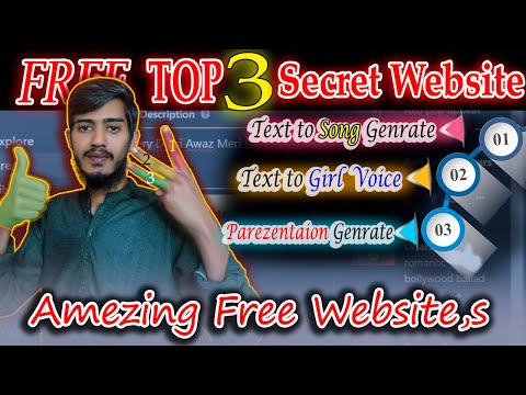 Top 3 Secret Website | Song Generation Girl Voice Changer and Presentation Creation | Solo Tech Mj