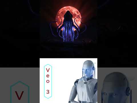 🎬The Moon Eater Rises – Antarctica’s Celestial Monster#AIVideo #AITools  #TechForFuture#GoogleVeo3