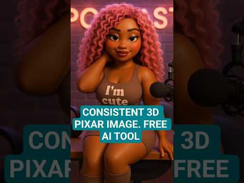 How to Create  CONSISTENT 3D Pixar Images ( Free AI ) #chatgpt