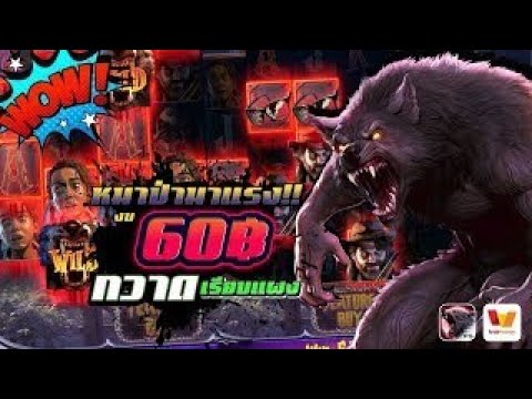 หมาป่ามาแรง !! งบ 60฿ กวาดเรียบแผง Werewolf's Hunt PG การไล่ล่าของมนุษย์หมาป่า สล็อตเว็บตรง