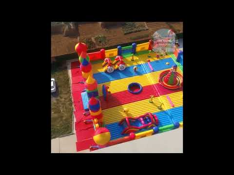 Amazing inflatable park #manufacturer #inflatablebouncer #obstaclecourse #bigbouncehouse