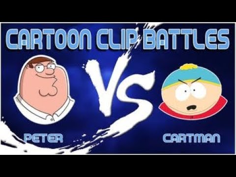 Cartoon Clip Battles Peter v Cartman (Family Guy vs South Park)