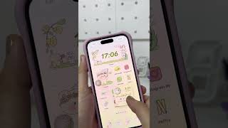 iOS18 aesthetic customization✨ #aesthetic #iphone #customization #widget #wallpaper