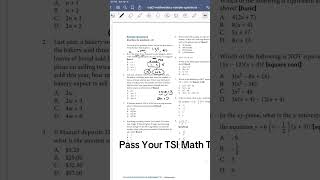 TSI Math Course Link Below!